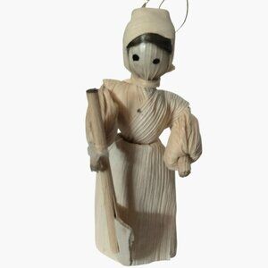 Corn Husk Doll Ornament Handmaids Tale Garden Shovel Harvest Thanksgiving